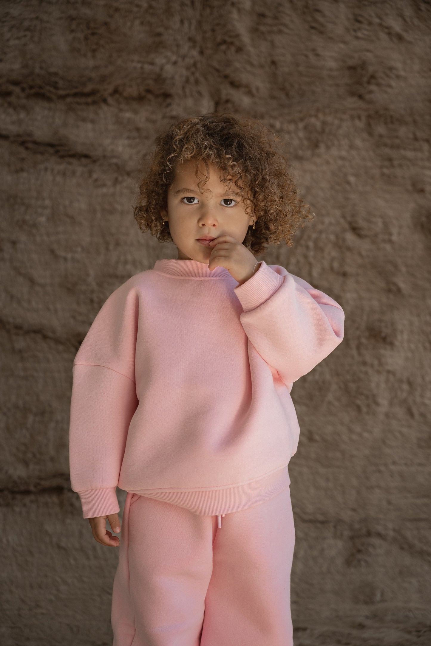 CINNAMON BABY LOGO TRACKSUIT SET - PINK