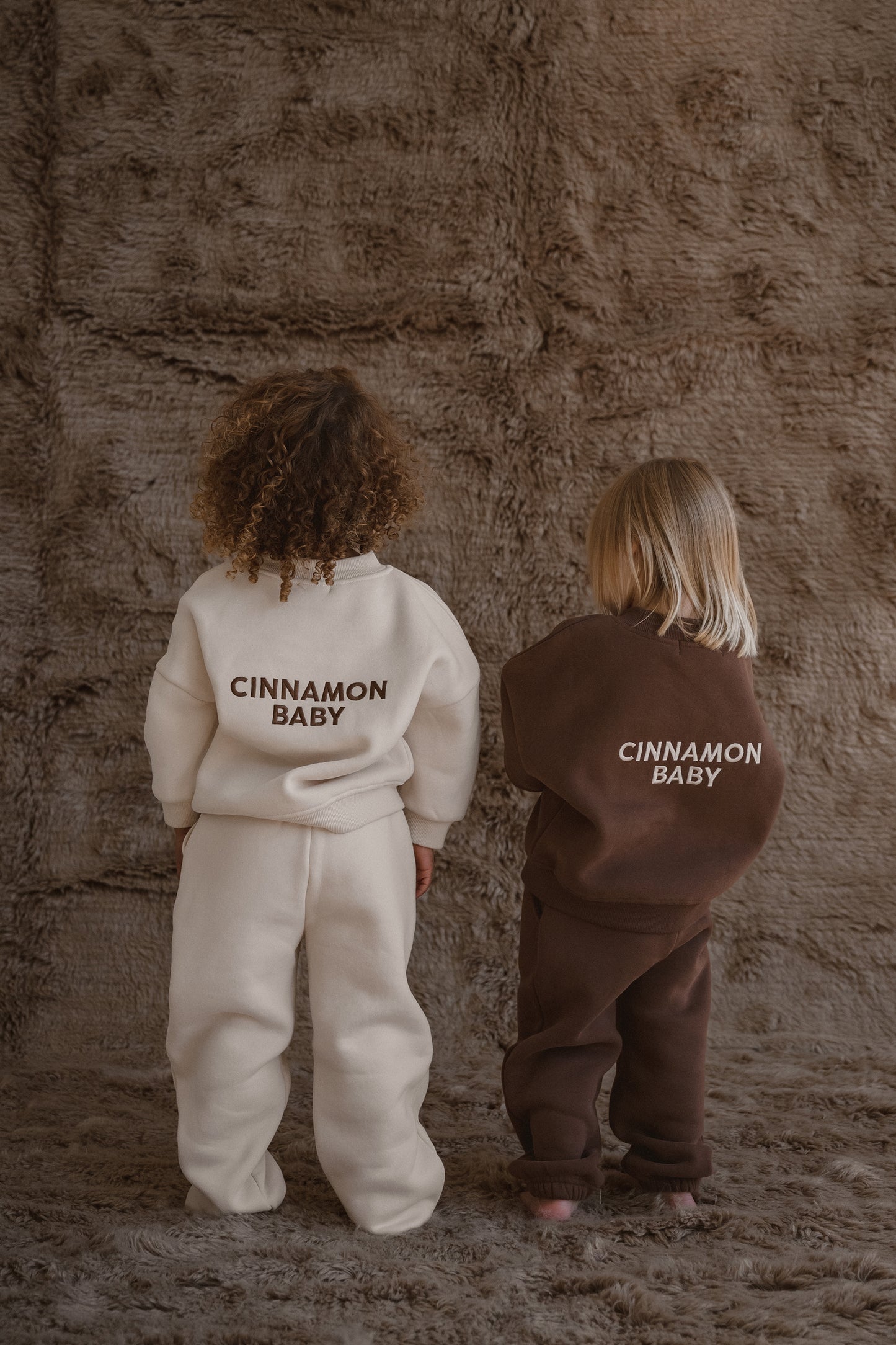 CINNAMON BABY LOGO TRACKSUIT - CREAM
