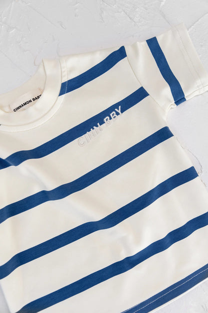 CINNAMON BABY STRIPED TSHIRT | BLUE