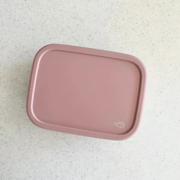 CUDDLEBUG & CO | STAINLESS STEEL BENTO BOX | CHERRY