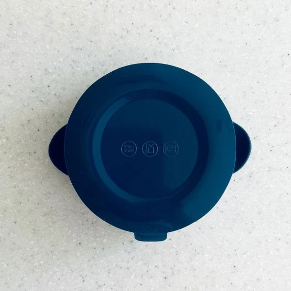 CUDDLEBUG & CO | STAINLESS STEEL SUCTION BOWL | BLUEBERRY