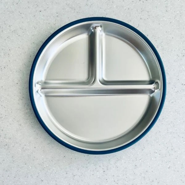 CUDDLEBUG & CO | STAINLESS STEEL SUCTION PLATE | BLUEBERRY