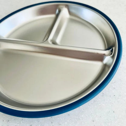 CUDDLEBUG & CO | STAINLESS STEEL SUCTION PLATE | BLUEBERRY