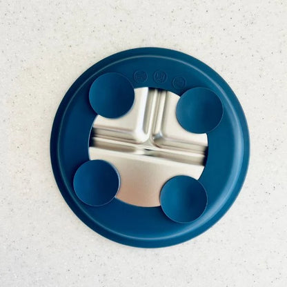 CUDDLEBUG & CO | STAINLESS STEEL SUCTION PLATE | BLUEBERRY