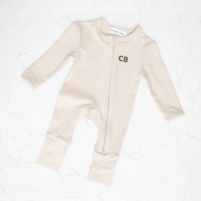 CINNAMON BABY GROWSUIT - BEIGE