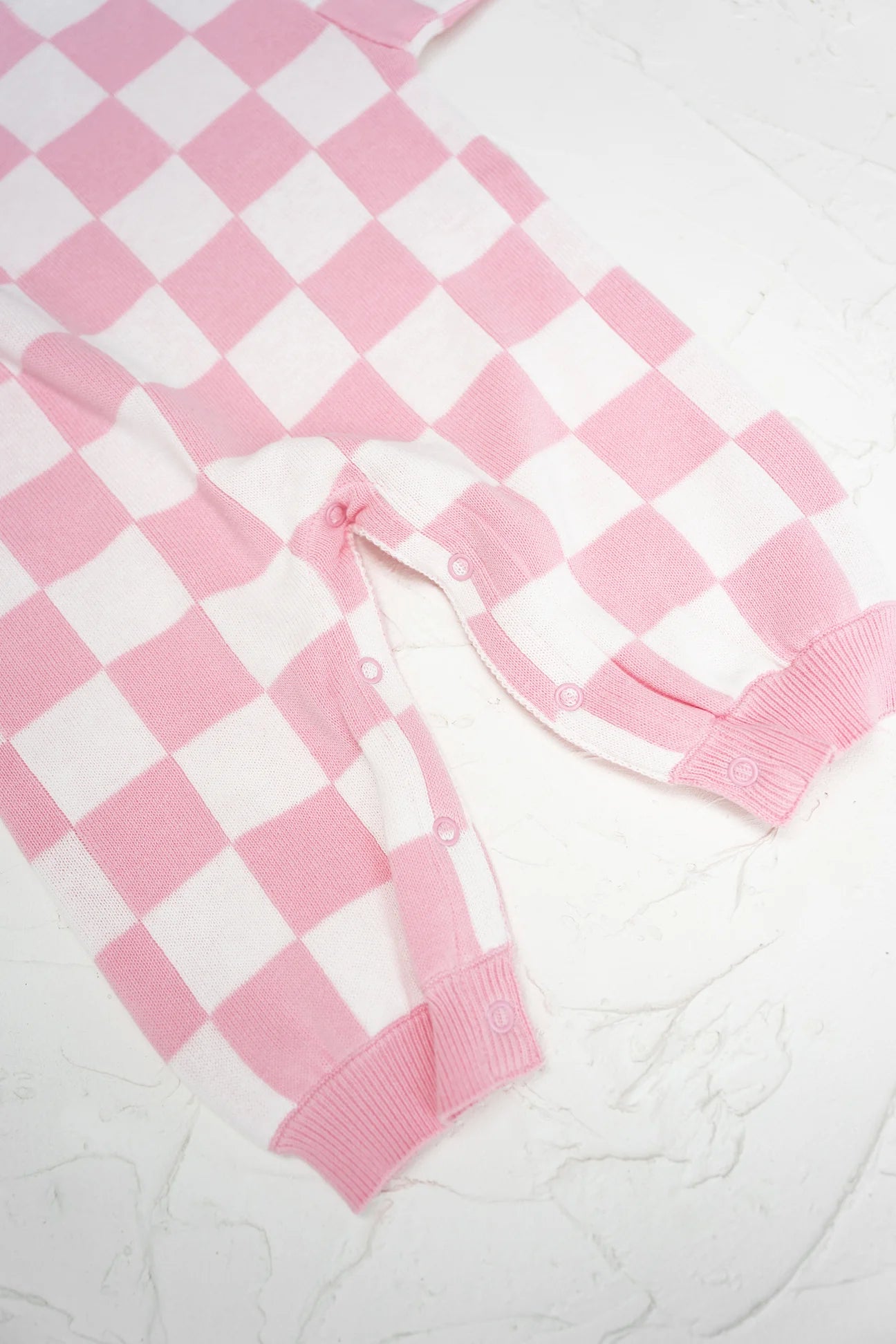 CINNAMON BABY KNITTED LOUNGE SUIT - BABY PINK