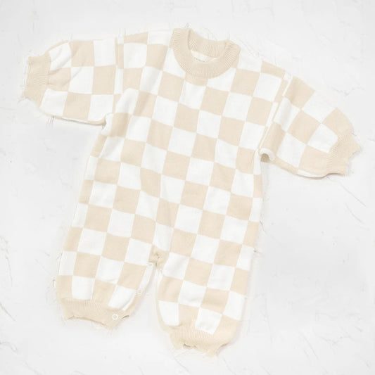 CINNAMON BABY KNITTED LOUNGE SUIT - CREAM