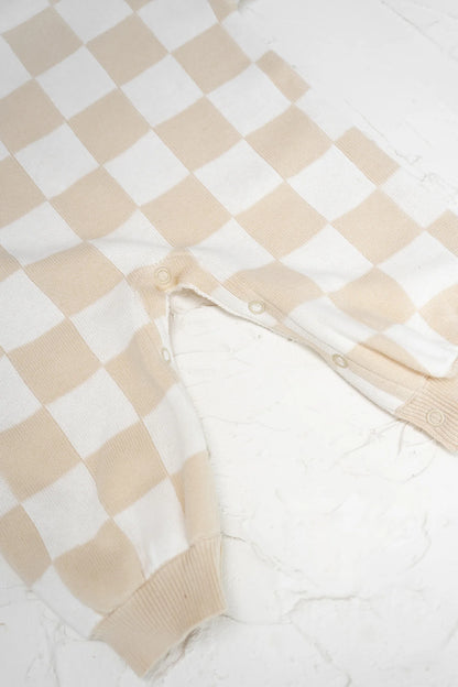 CINNAMON BABY KNITTED LOUNGE SUIT - CREAM