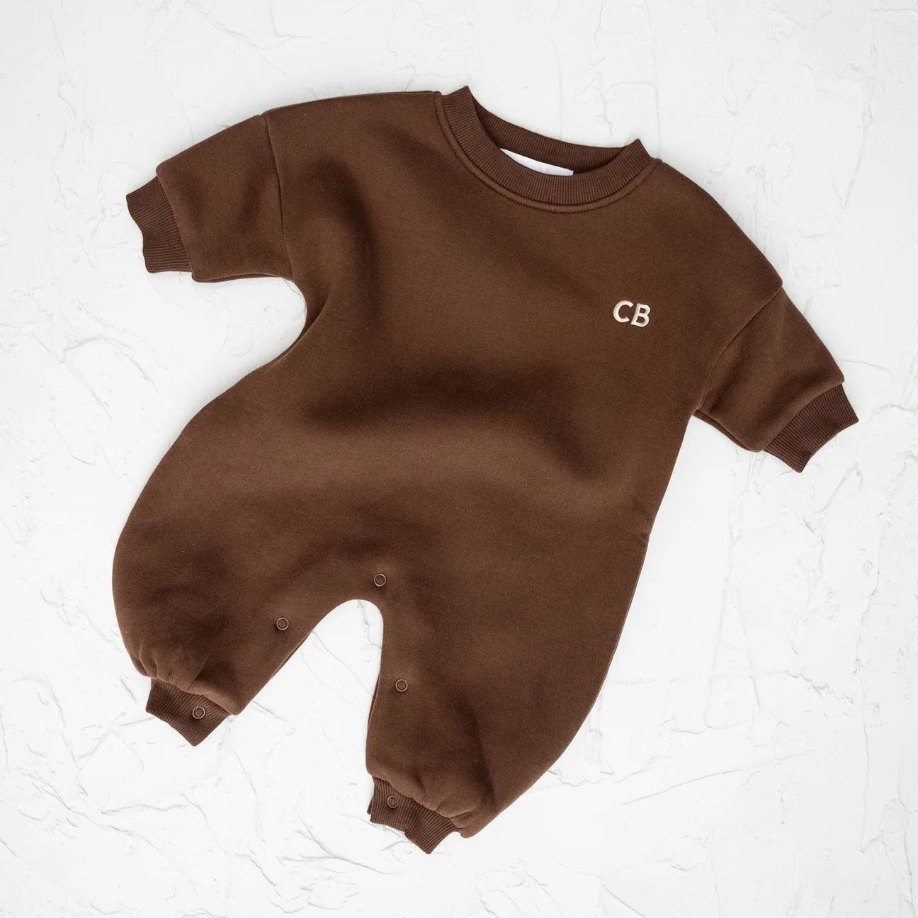 CINNAMON BABY LOUNGE SUIT - CHOCOLATE