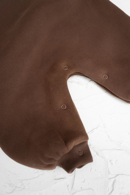 CINNAMON BABY LOUNGE SUIT - CHOCOLATE