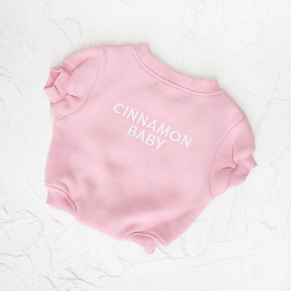 CINNAMON BABY LOGO ROMPER - PINK