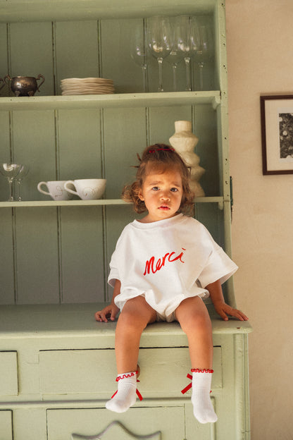 CINNAMON BABY TSHIRT ROMPER | MERCI