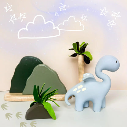 Winnie Parkes Diplo Dino Dragon Teether - Powder Blue