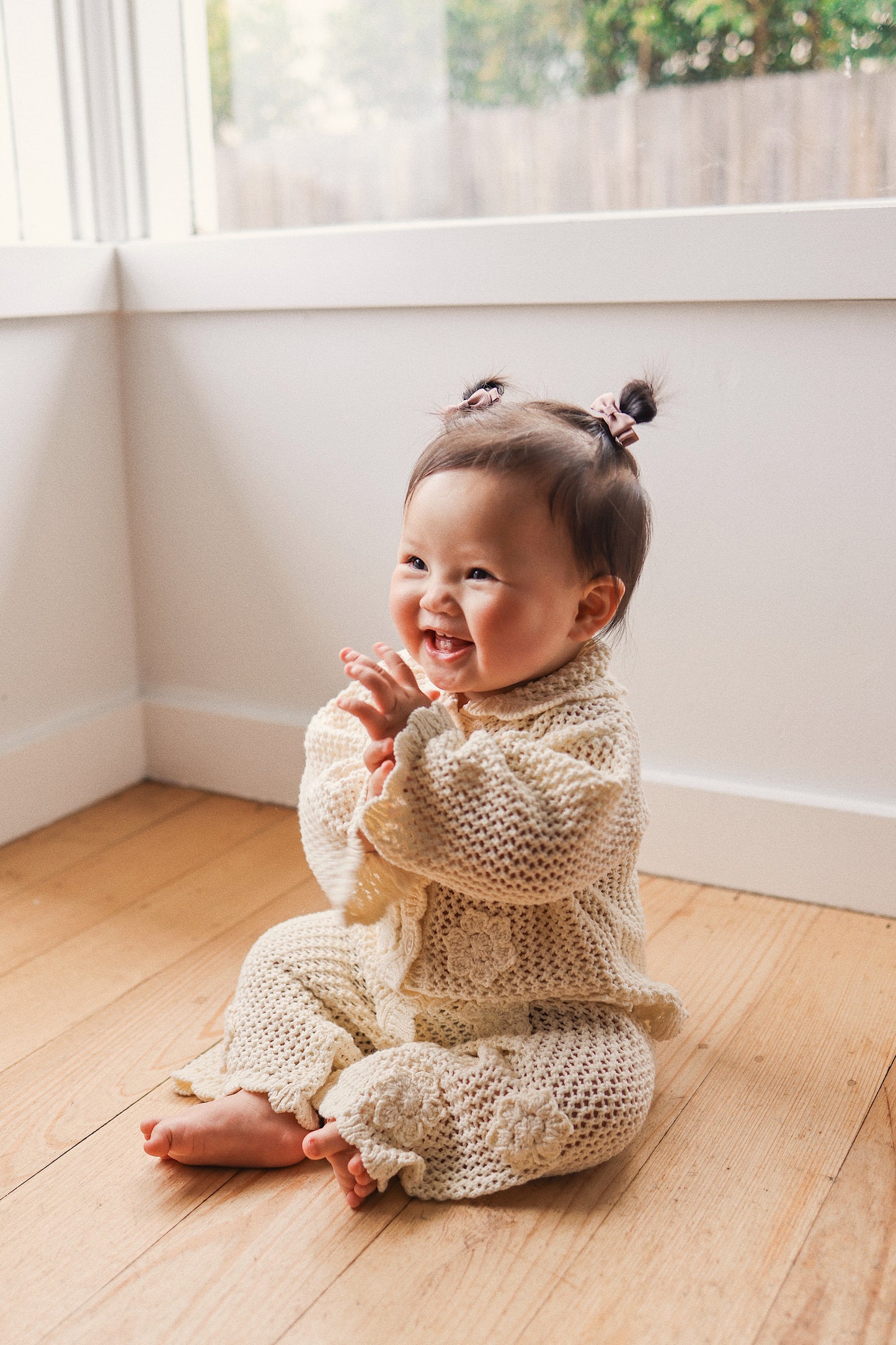 KYNDBABY CROCHET FLAIR PANT | VANILLA