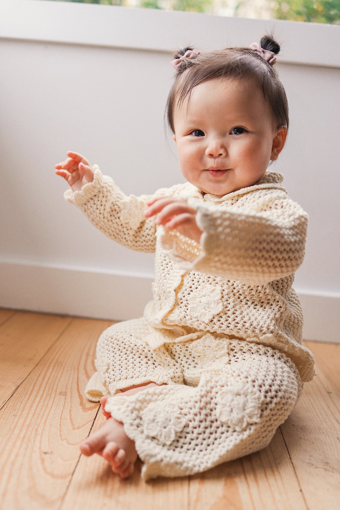 KYNDBABY CROCHET FLAIR PANT | VANILLA