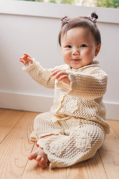 KYNDBABY CROCHET FLAIR PANT | VANILLA