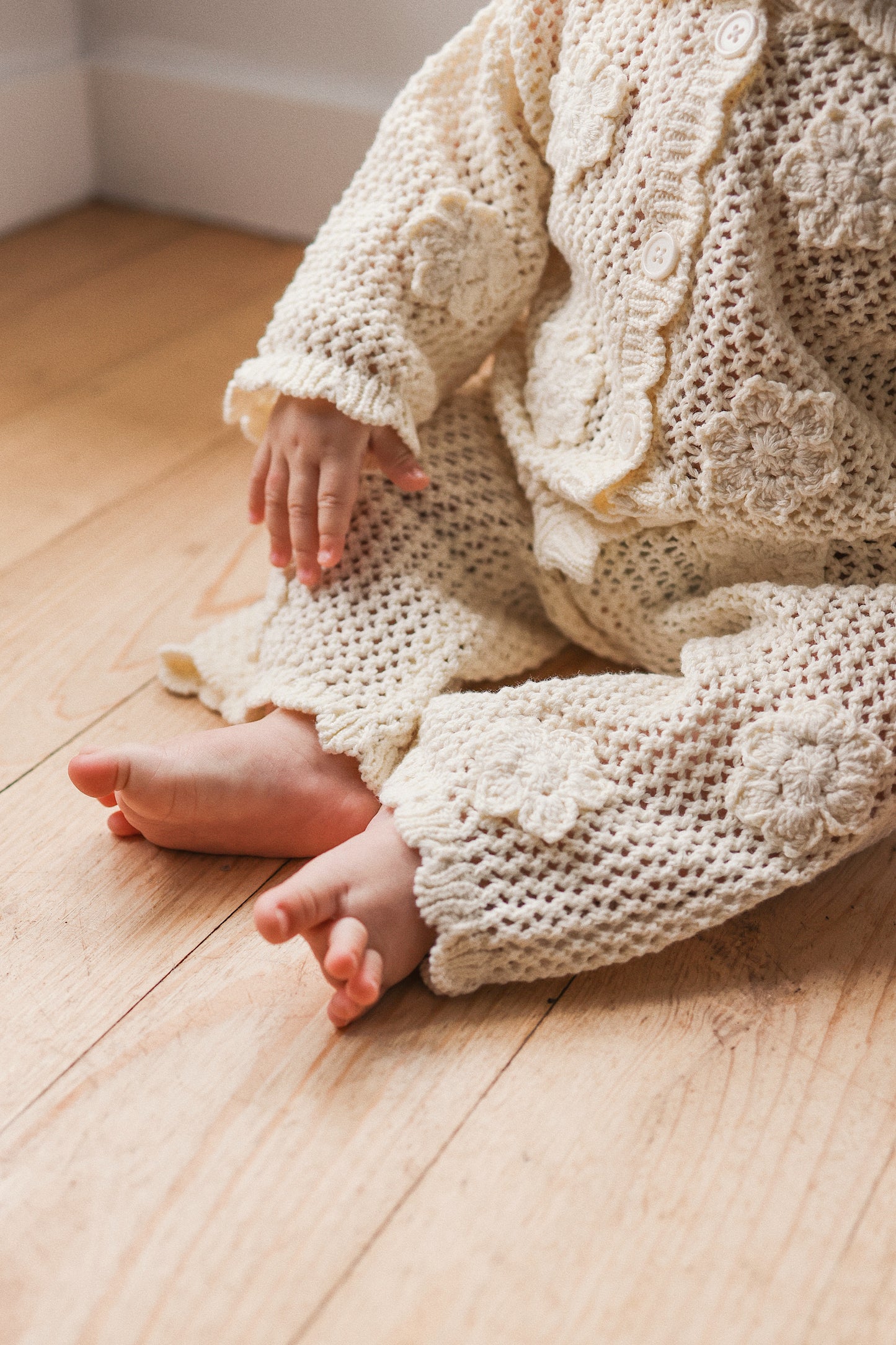 KYNDBABY CROCHET FLAIR PANT | VANILLA