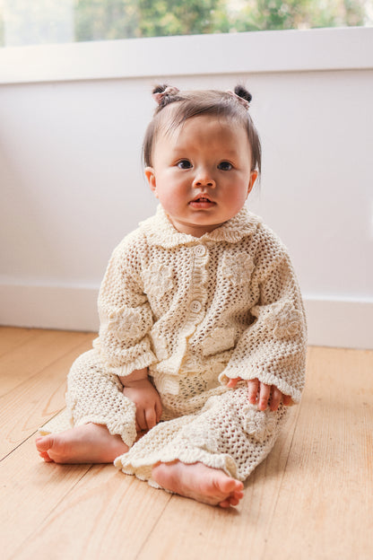 KYNDBABY CROCHET FLAIR PANT | VANILLA