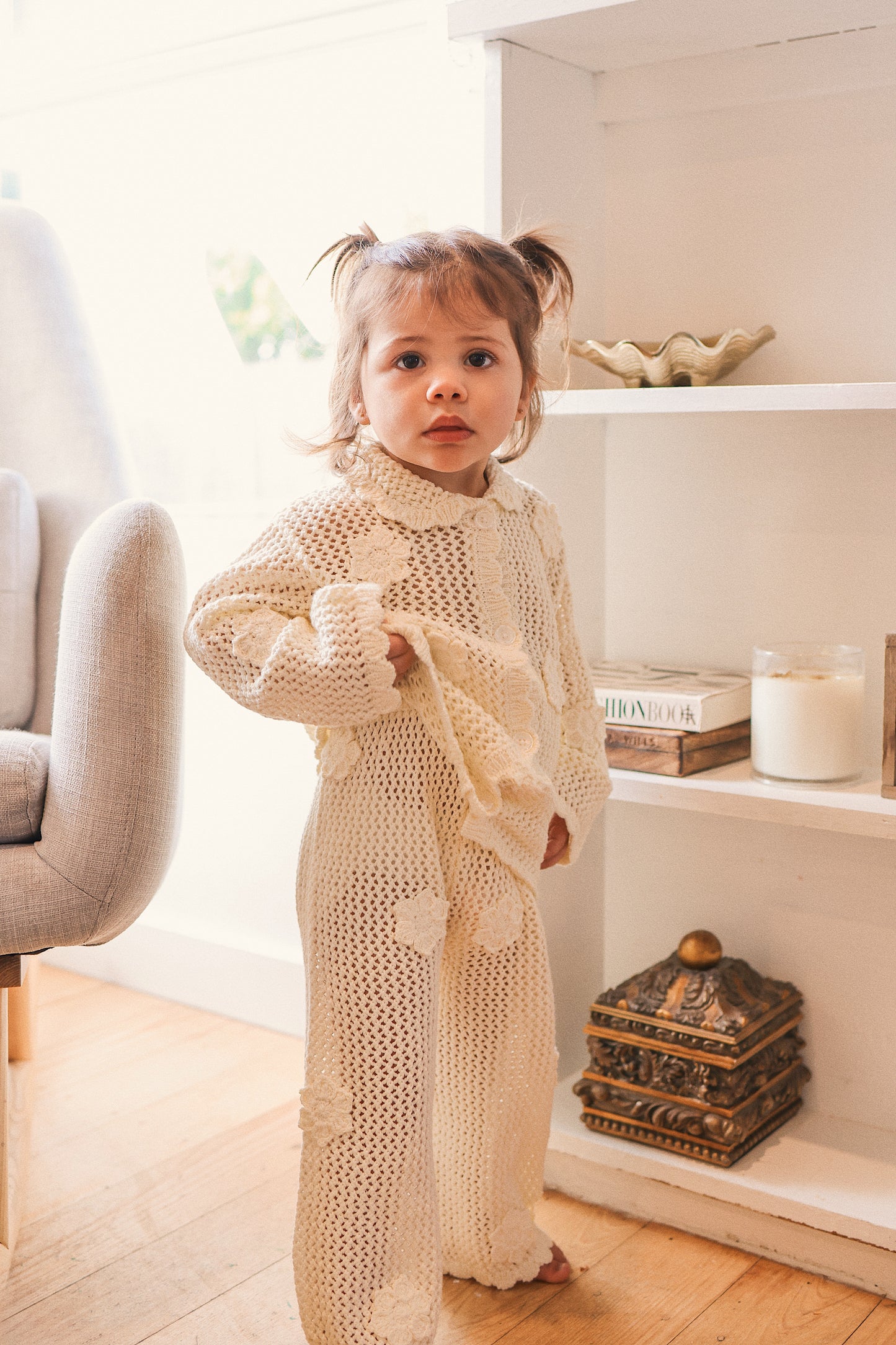 KYNDBABY CROCHET CARDIGAN | VANILLA
