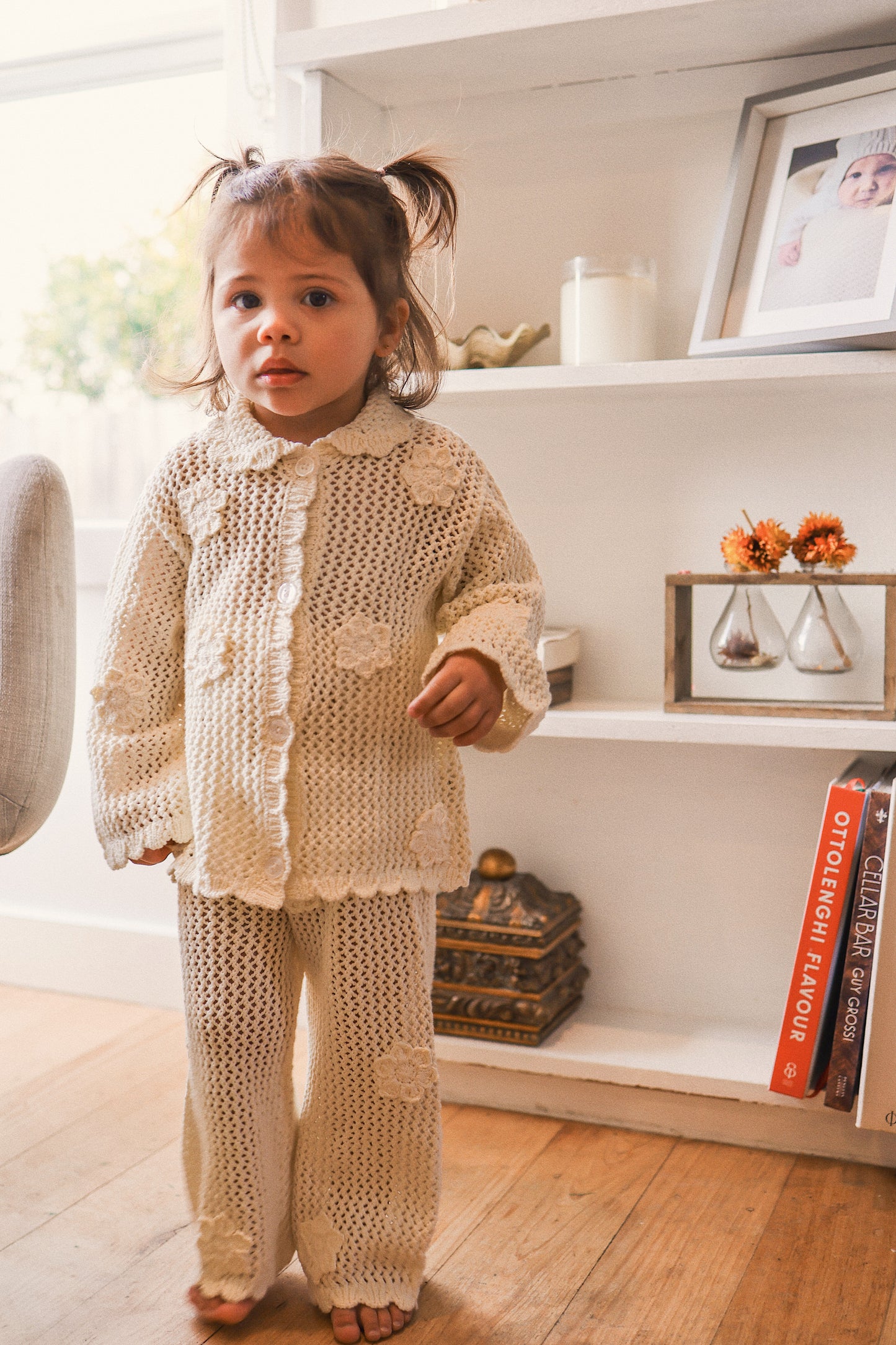 KYNDBABY CROCHET CARDIGAN | VANILLA