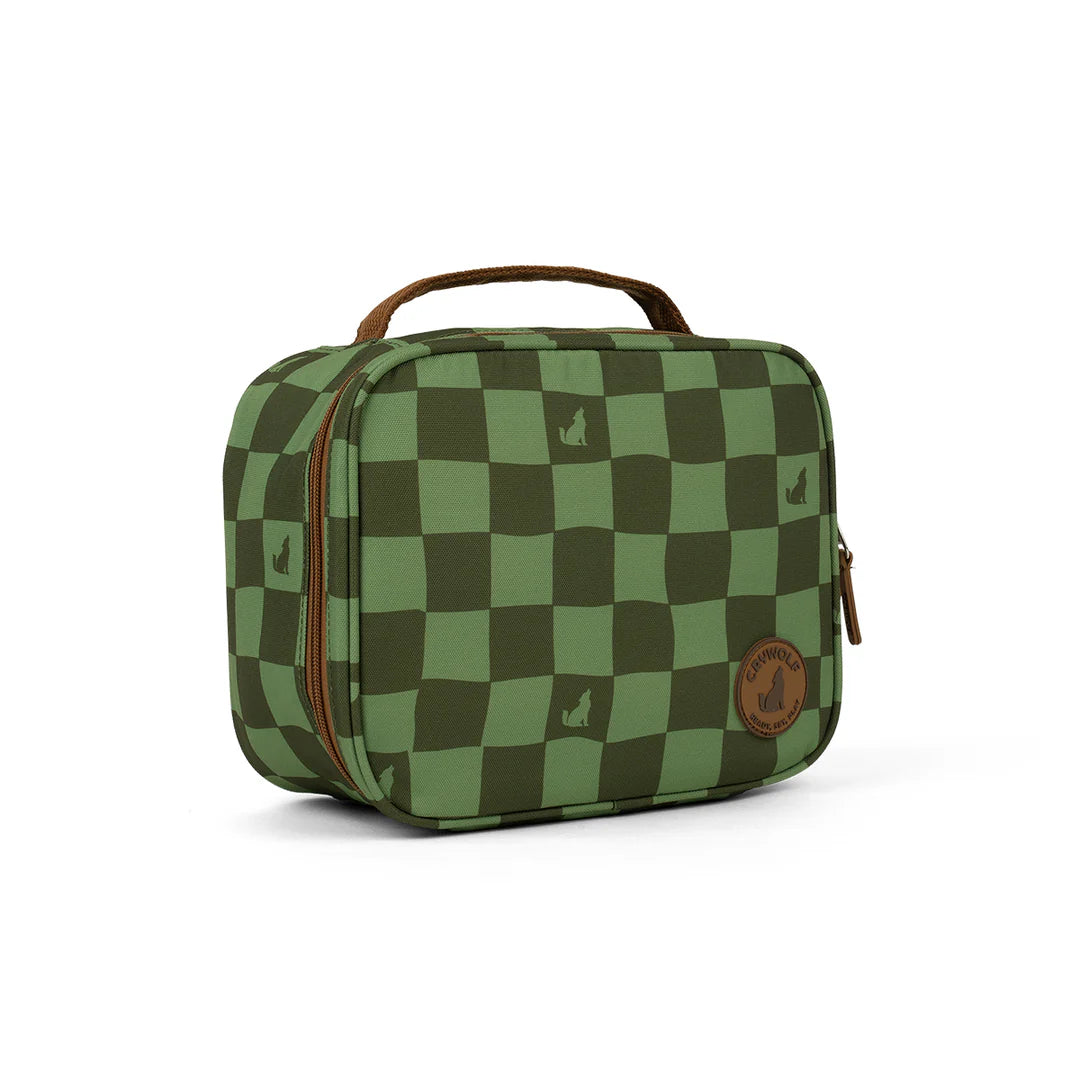 CRYWOLF INSULATED LUNCH BAG | GREEN CHECK