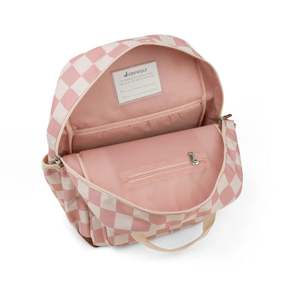 CRYWOLF LARGE BACKPACK | PINK CHECK