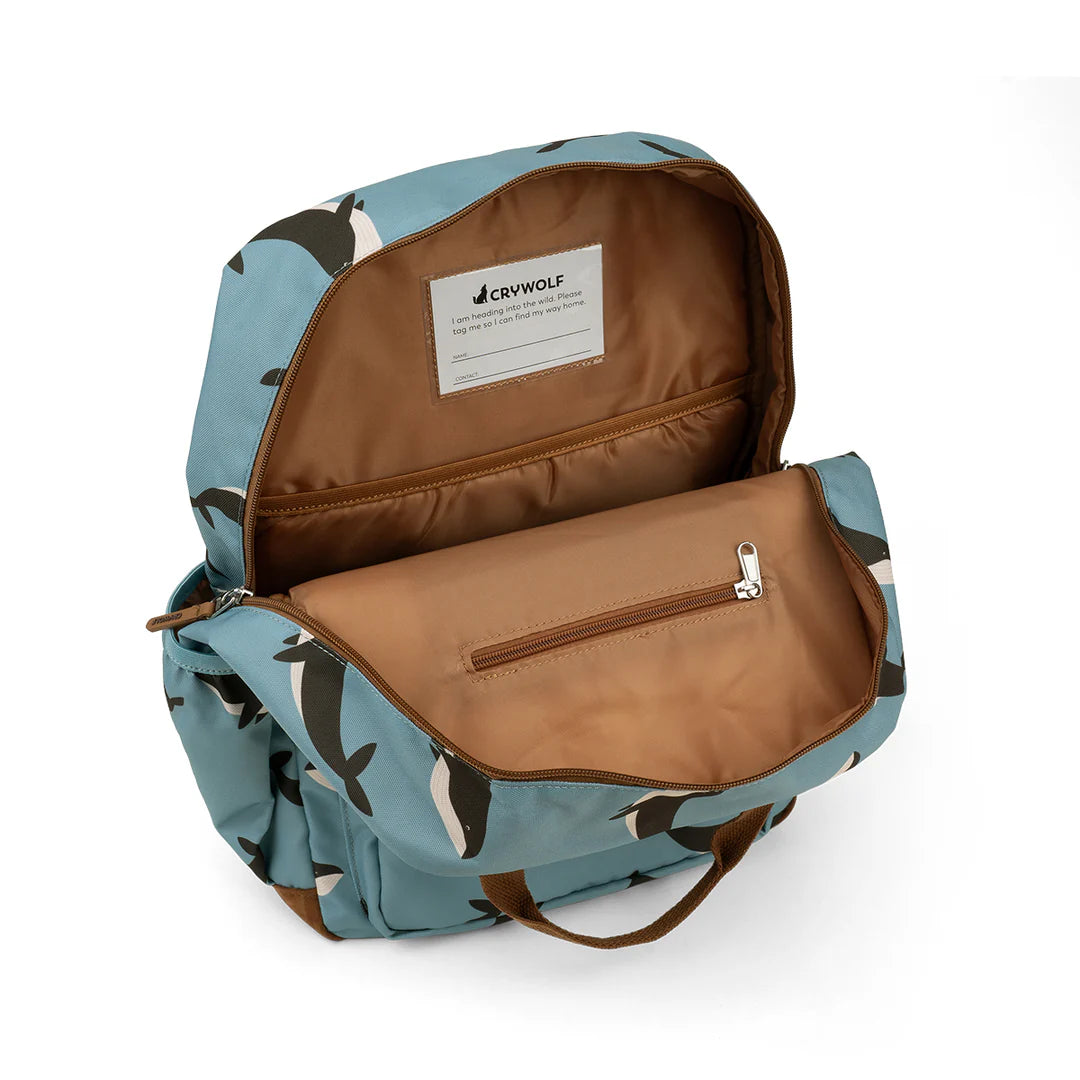 CRYWOLF LARGE BACKPACK | WHALE TRAIL