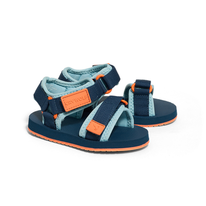 CRYWOLF KIDS BEACH SANDAL | NAVY POP