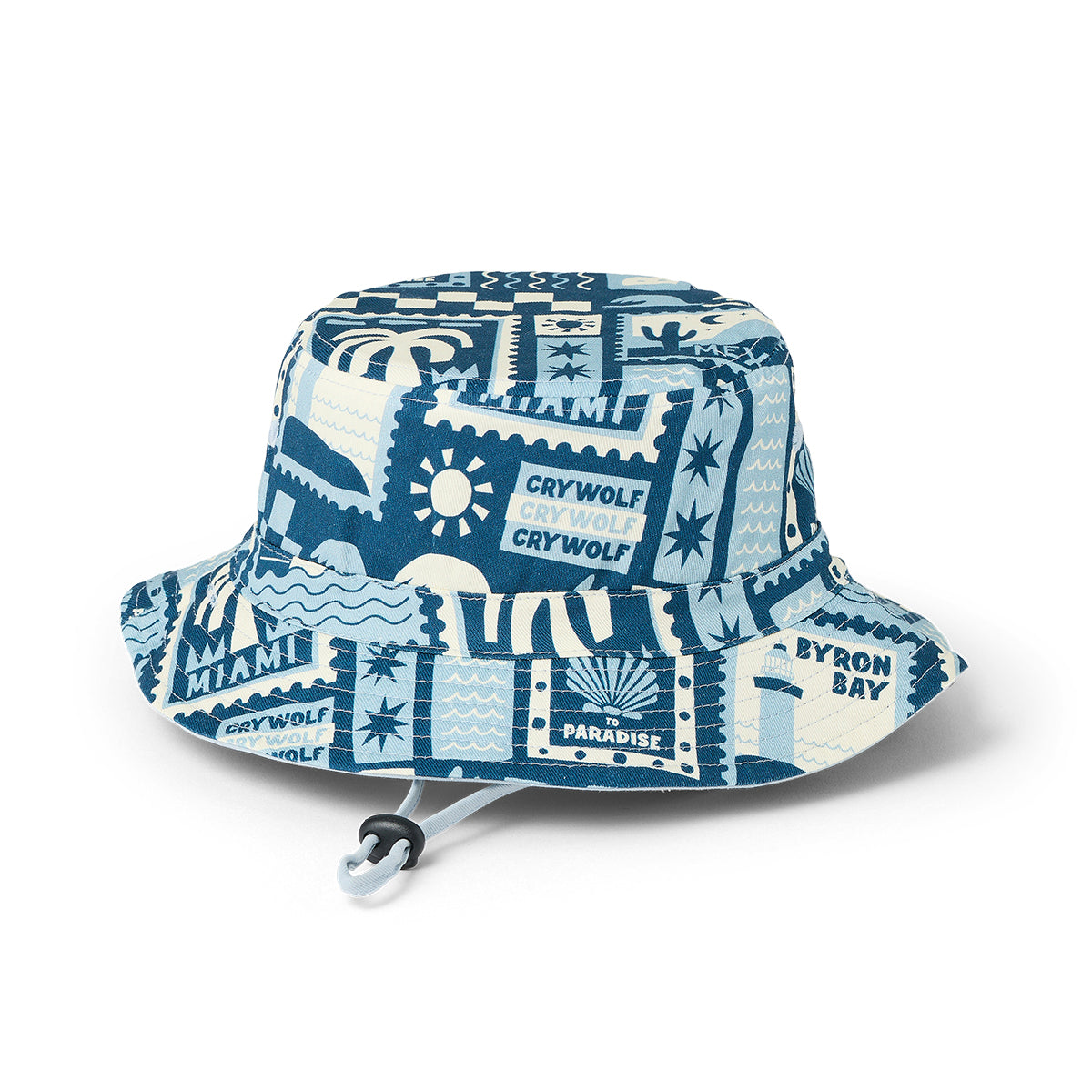 Crywolf Reversible Bucket Sunhat - Postcards