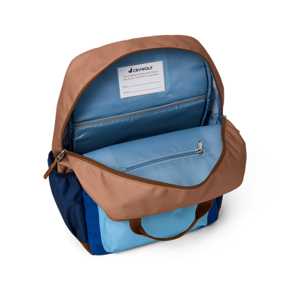 CRYWOLF LARGE BACKPACK | DEEP SEA COLOURBLOCK