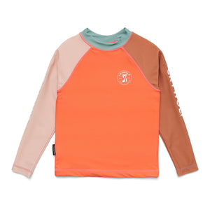 Crywolf Long Sleeve Swim Rashie - Sunset Colour Block