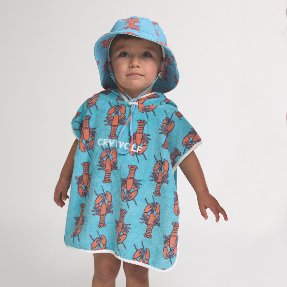 CRYWOLF BABY HOODED TOWEL | LITTLE LOBSTERS