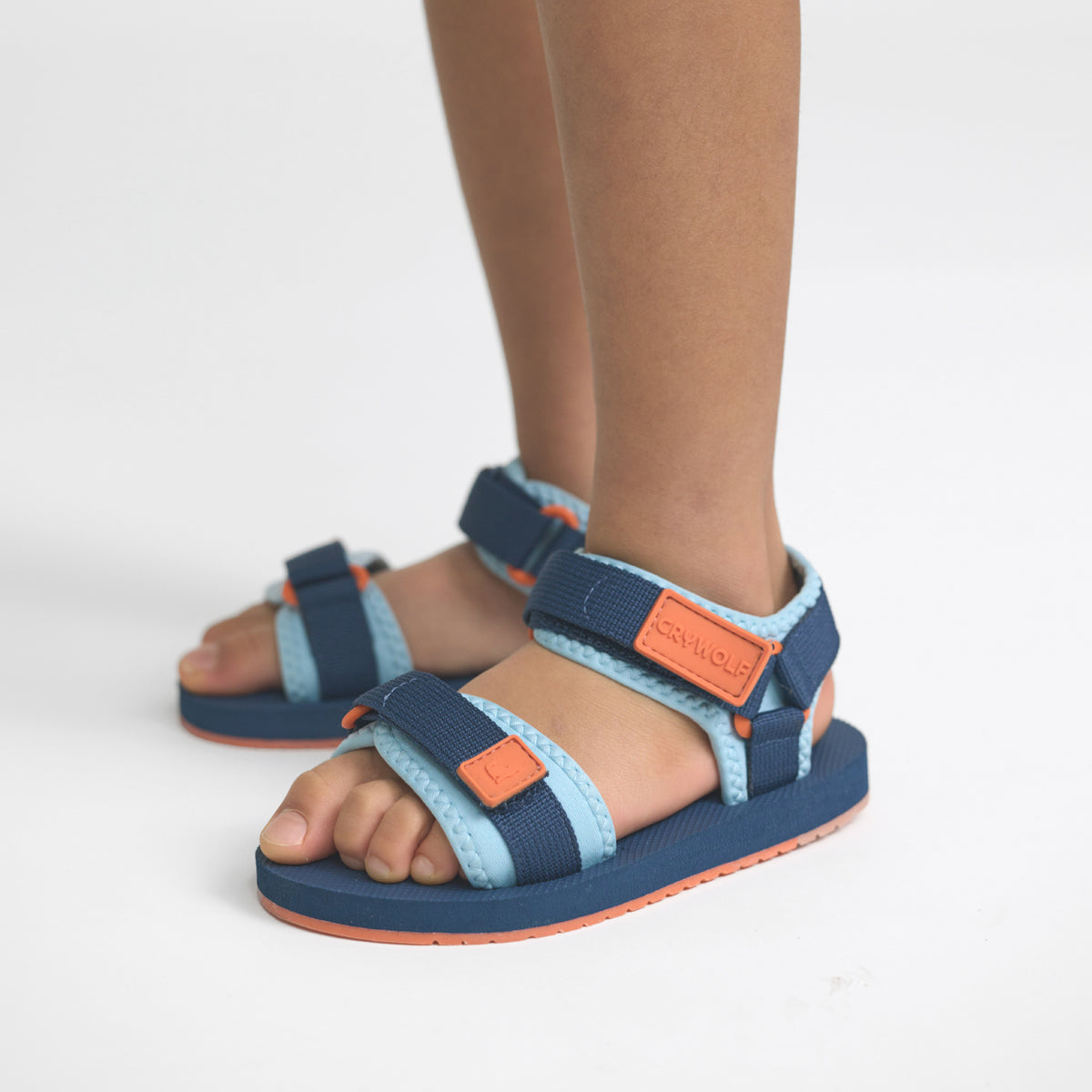 CRYWOLF KIDS BEACH SANDAL | NAVY POP