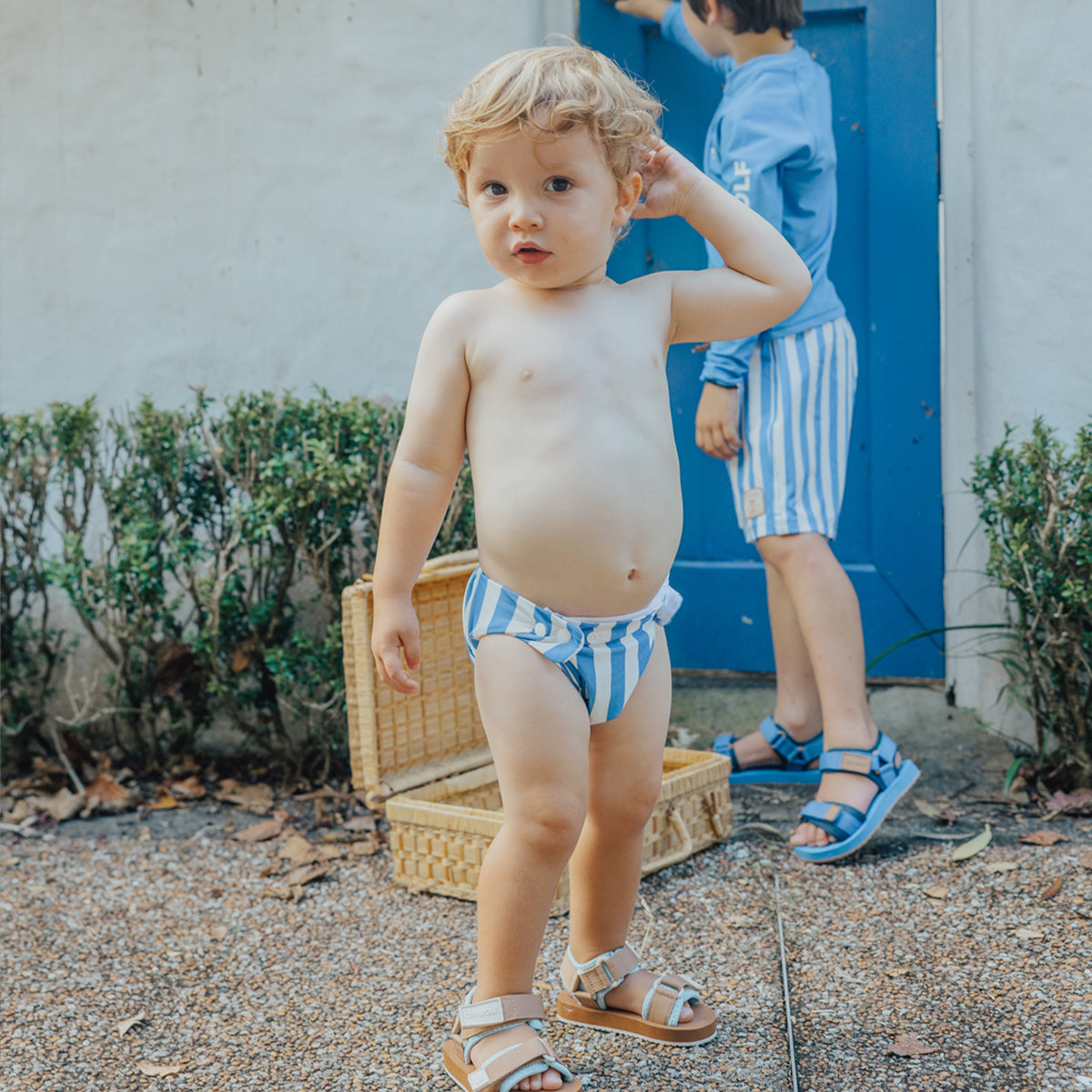 CRYWOLF REUSABLE SWIM NAPPY | DEEP SEA STRIPE