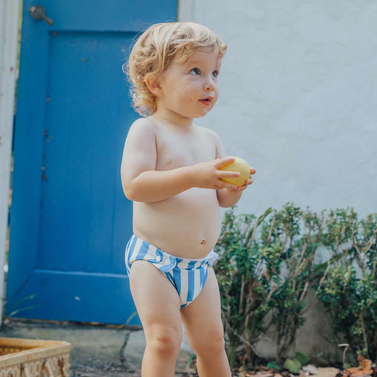 CRYWOLF REUSABLE SWIM NAPPY | DEEP SEA STRIPE