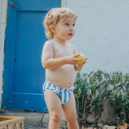 CRYWOLF REUSABLE SWIM NAPPY | DEEP SEA STRIPE