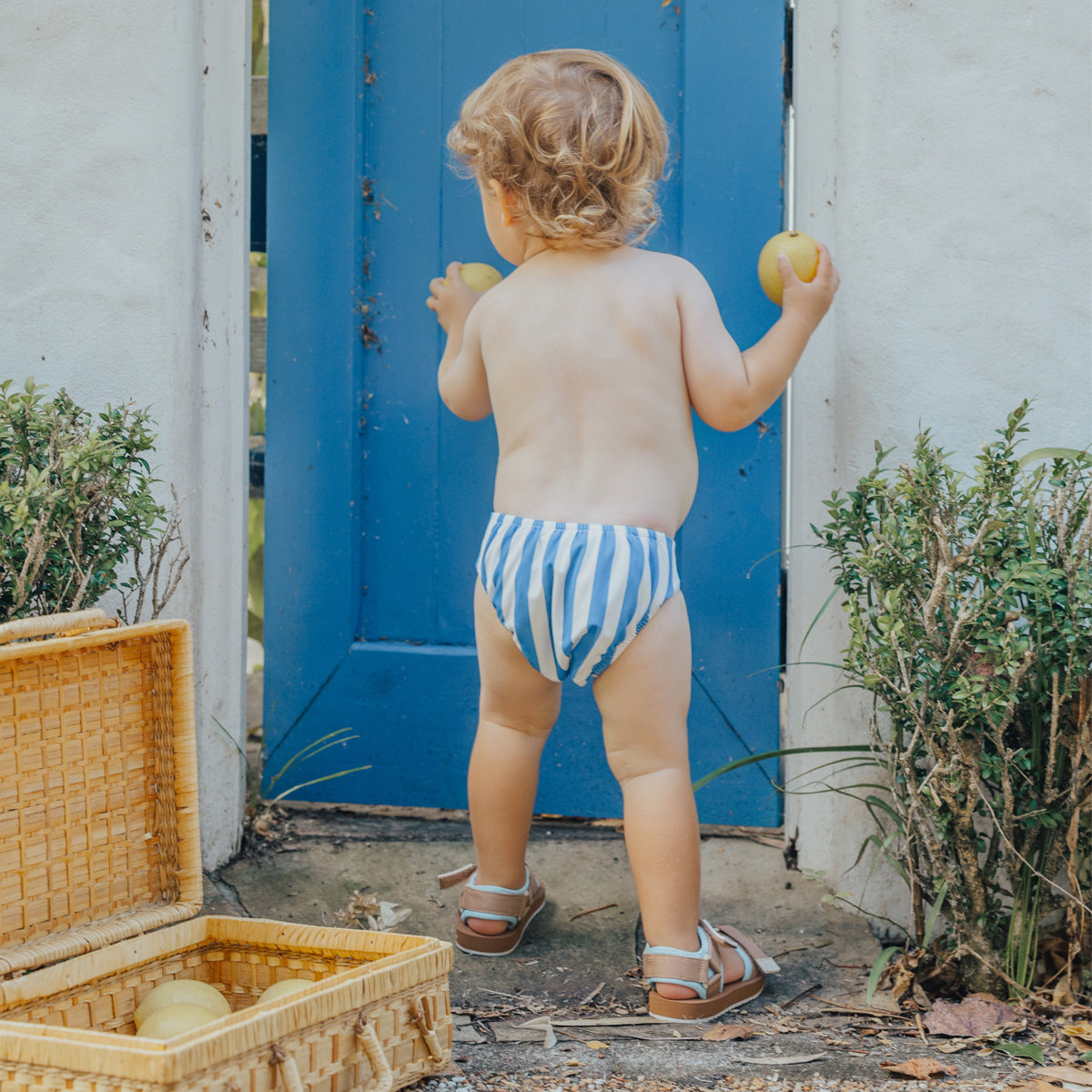 CRYWOLF REUSABLE SWIM NAPPY | DEEP SEA STRIPE