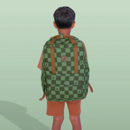 CRYWOLF LARGE BACKPACK | GREEN CHECK