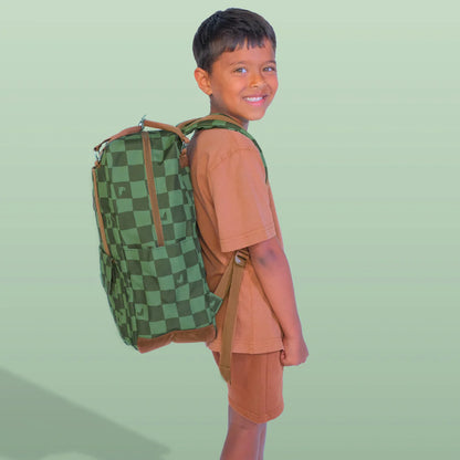 CRYWOLF LARGE BACKPACK | GREEN CHECK