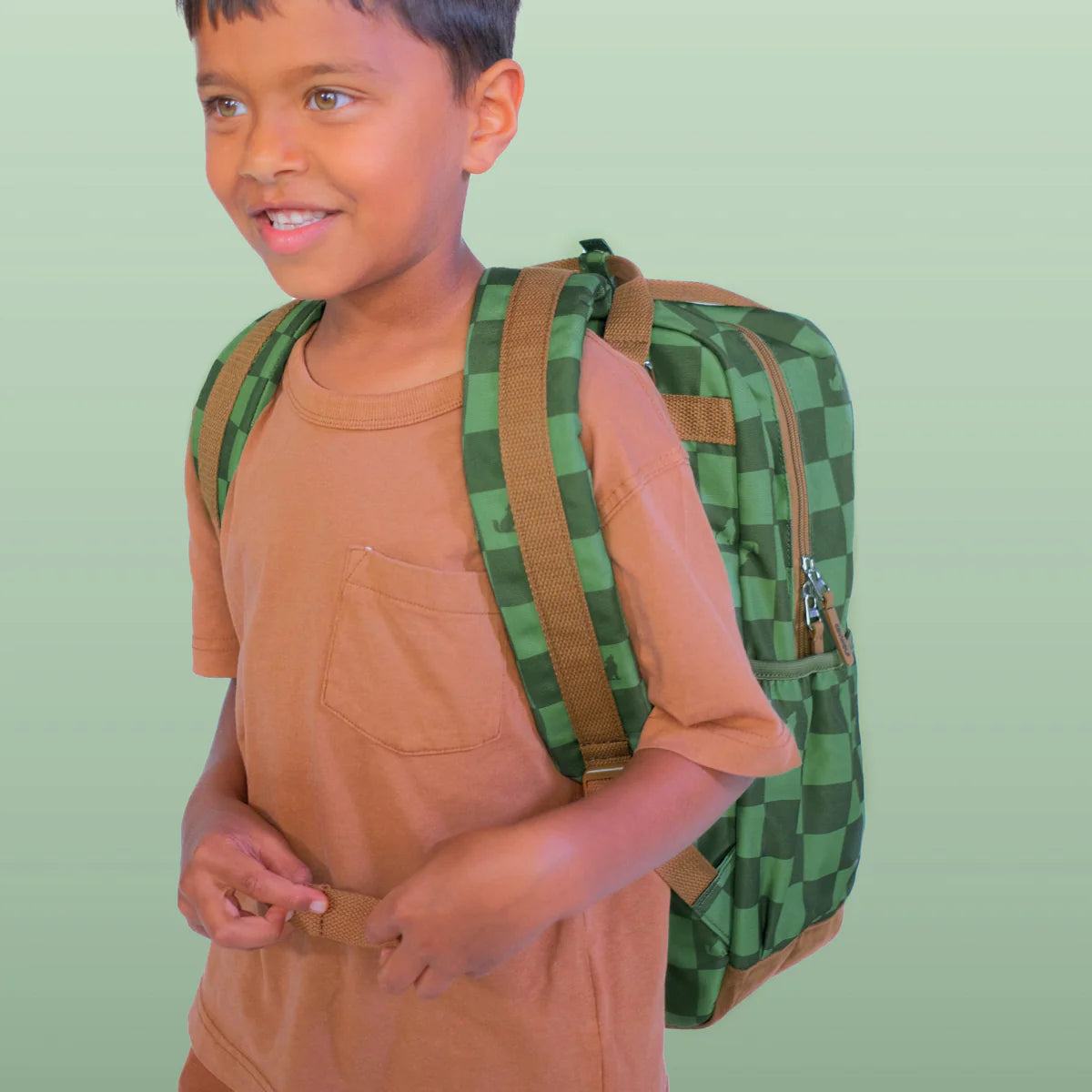 CRYWOLF LARGE BACKPACK | GREEN CHECK