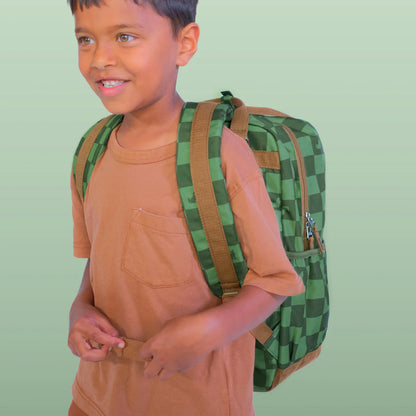 CRYWOLF LARGE BACKPACK | GREEN CHECK