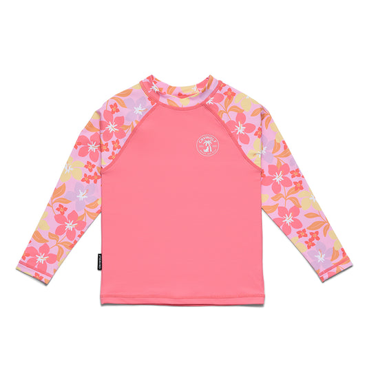 CRYWOLF LONG SLEEVE RASH VEST | HIBISCUS DAZE