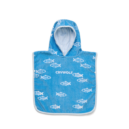 CRYWOLF BABY HOODED TOWEL | FISH SCHOOL