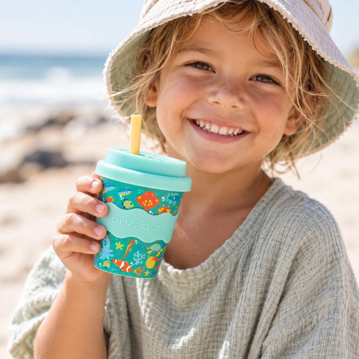 CHINO CLUB BABY CHINO CUP WITH LID | TROPICAL SEA SHEPHERD