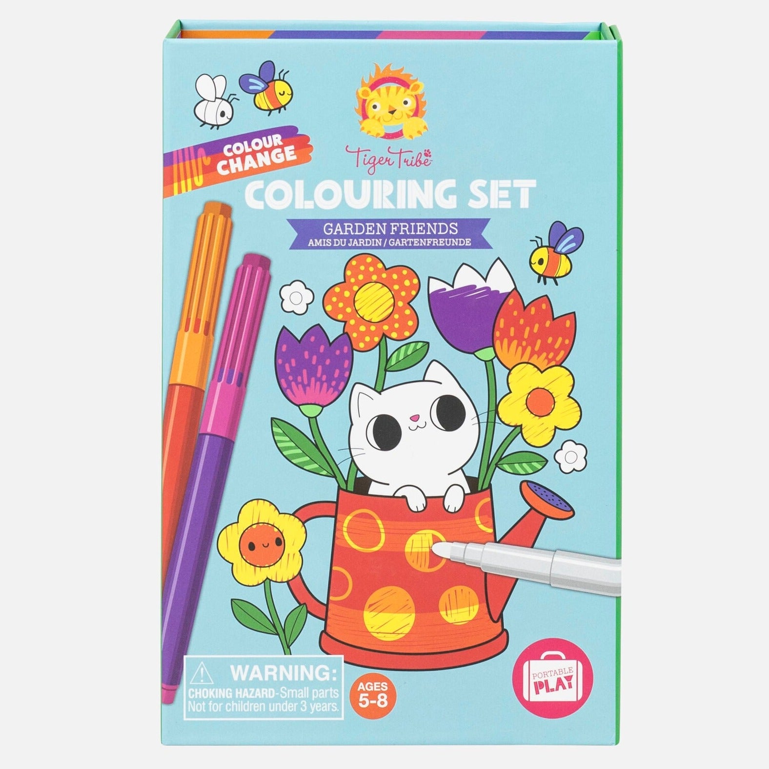 tiger tribe colouring set - angus and dudley