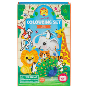 tiger tribe colouring set - angus and dudley
