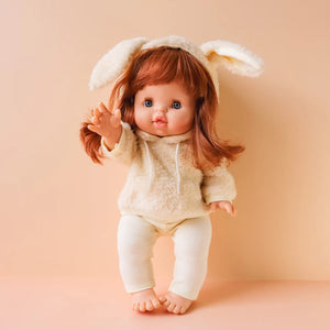 Tiny Harlow Doll's Bunny Hoodie and Leggings Set - Cream