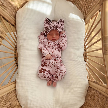 INDIGO DREAMS | ROMY RUFFLE ONSIE | COCOA AND BLOSSOM