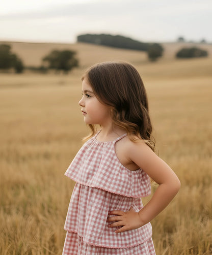 LOVE HENRY | SADIE DRESS | PINK CHECK