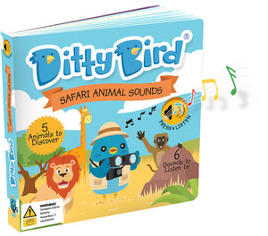 Ditty Bird Sound Board Book - Safari Animals